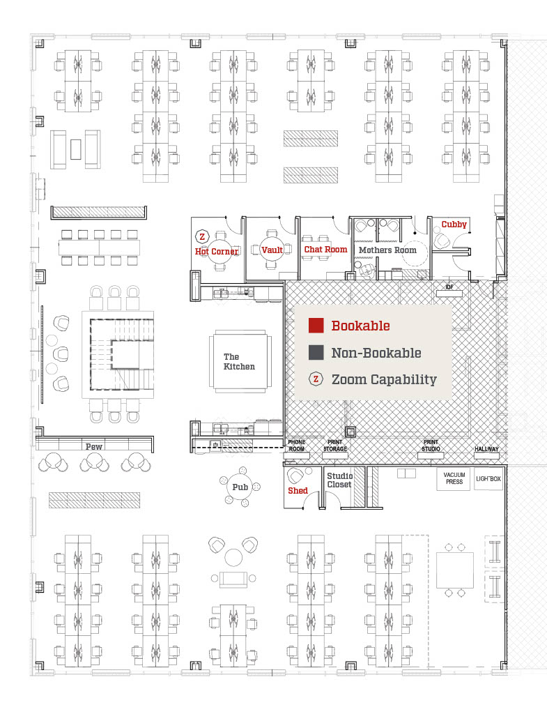 Greenville, SC Office floorplan — second section